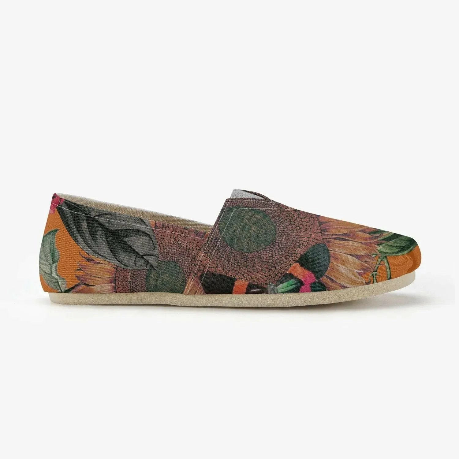 Jacki Easlick Orange Sunflower Espadrilles