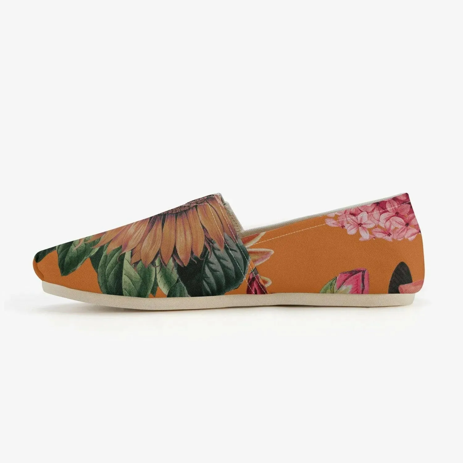Jacki Easlick Orange Sunflower Espadrilles