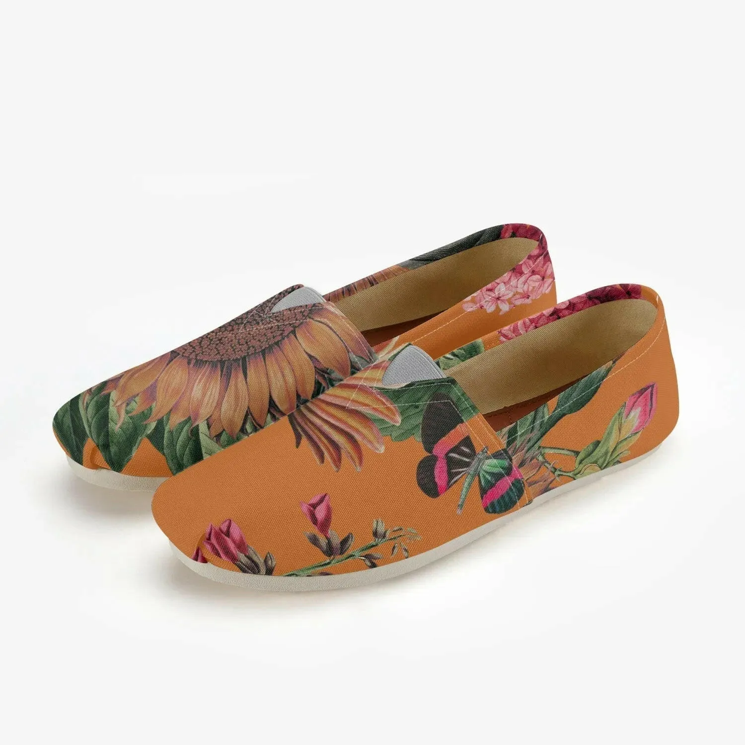 Jacki Easlick Orange Sunflower Espadrilles