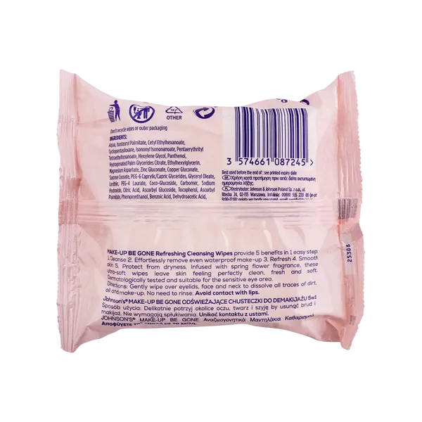 Johnsons 5 In 1 Cleansing Wipes 25pcs