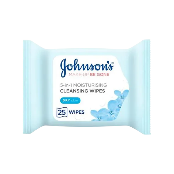 Johnsons 5 In 1 Moisturising Cleansing Wipes 25pcs