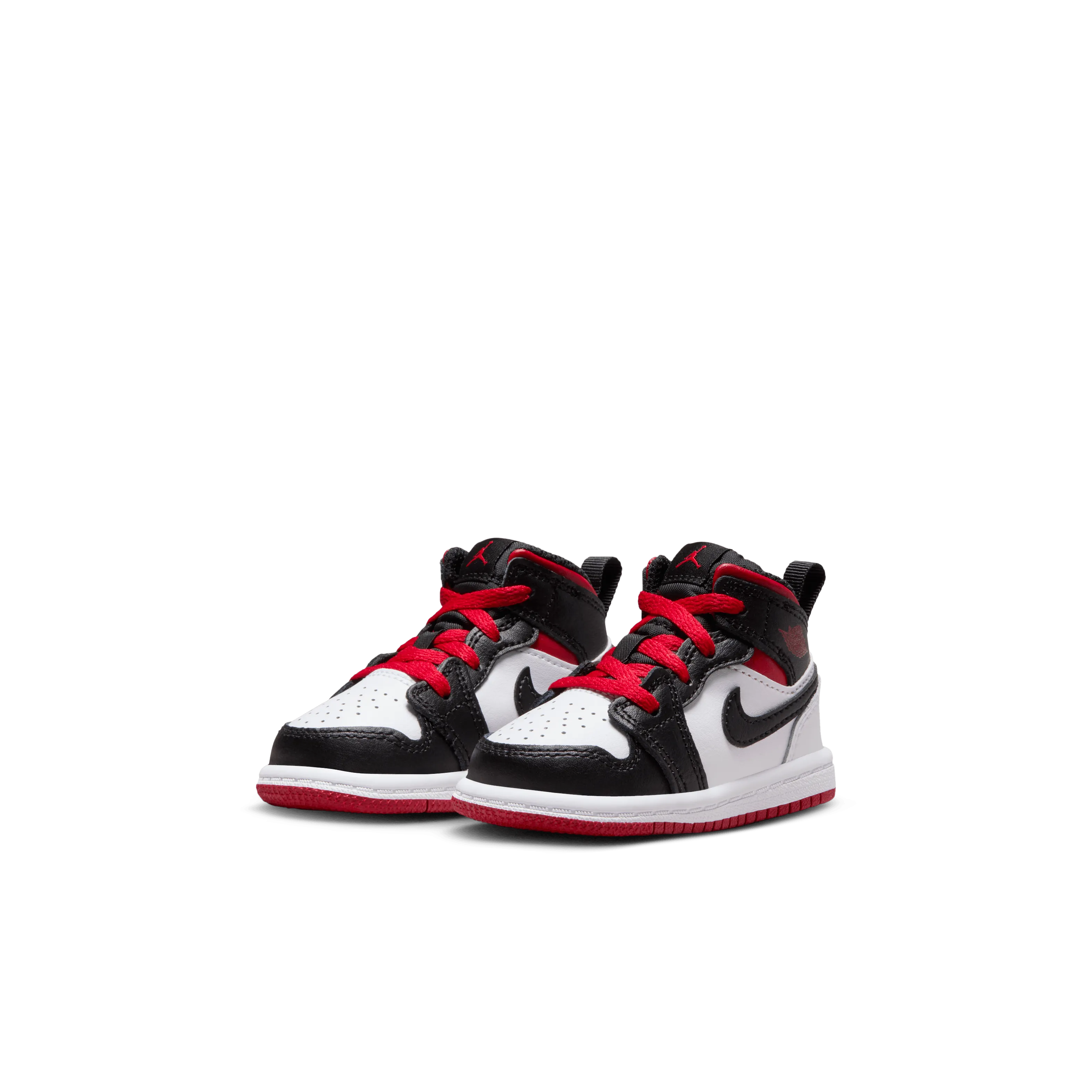 Jordan - Boy - TD Jordan 1 Mid - White/Gym Red/Black