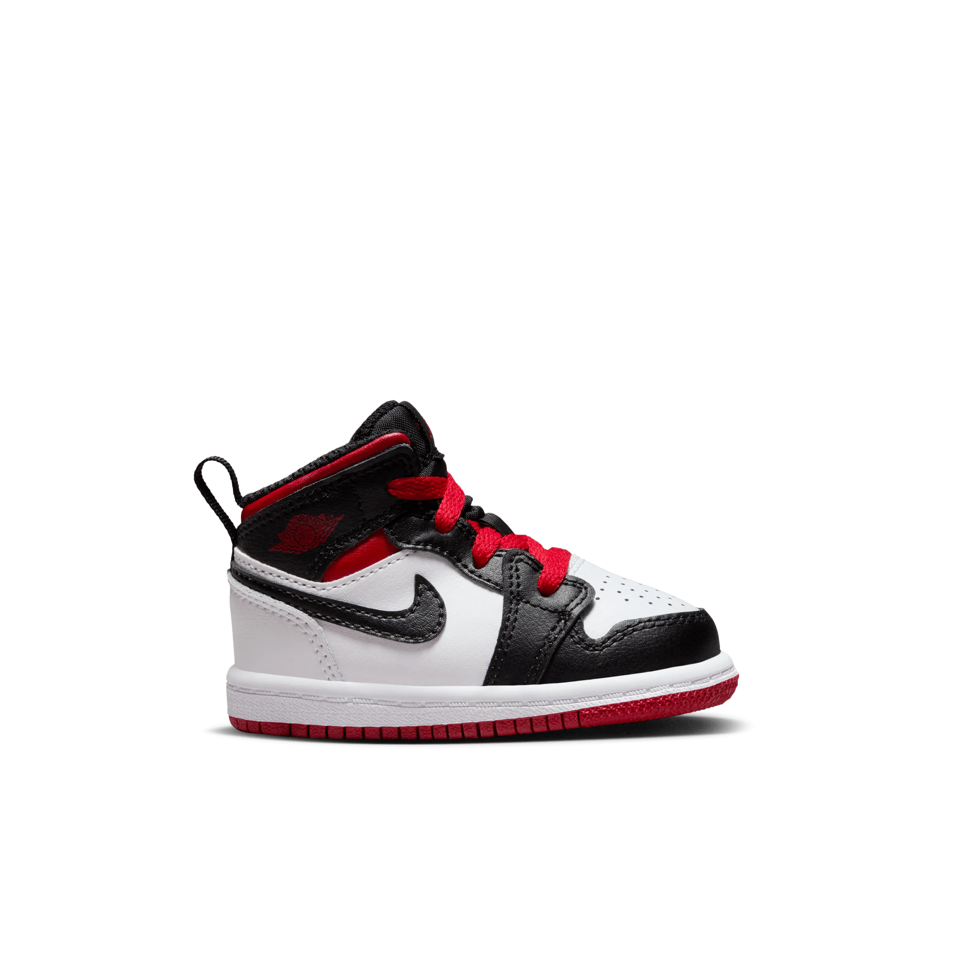 Jordan - Boy - TD Jordan 1 Mid - White/Gym Red/Black