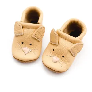 Kitties Leather Baby Booties