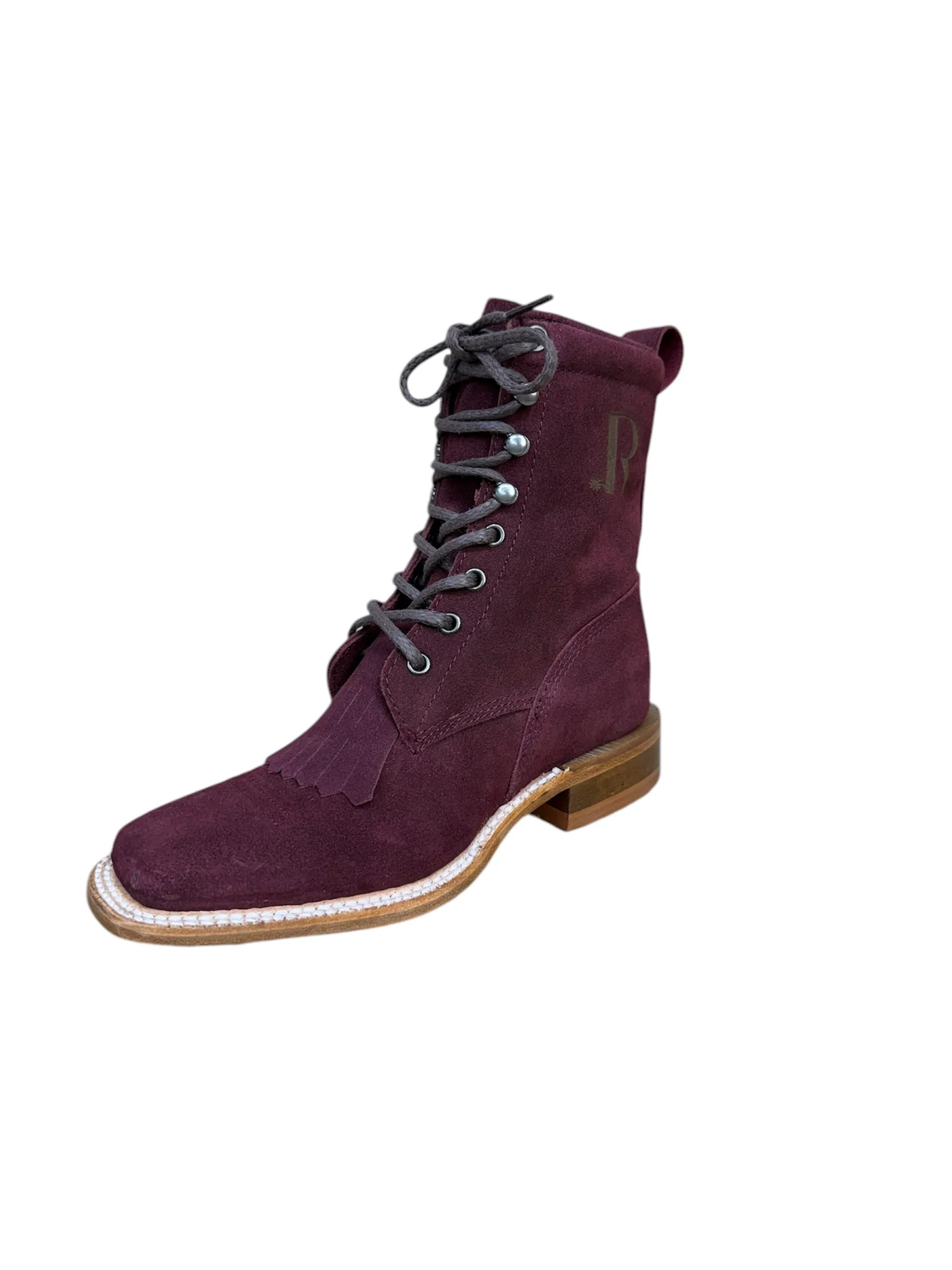Ladies R.Watson Rhubarb Lace Up Boots
