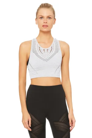 Lark Crop Top - Dove Grey Heather