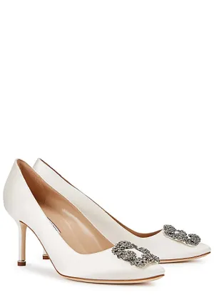 <B> MANOLO BLAHNIK</B> <BR>Hangisi Pumps 70 36.5