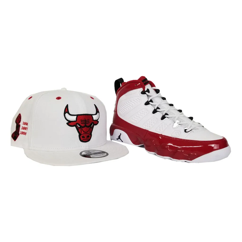 Matching New Era Chicago Bulls Snapback Hat For Jordan 9 Gym Red