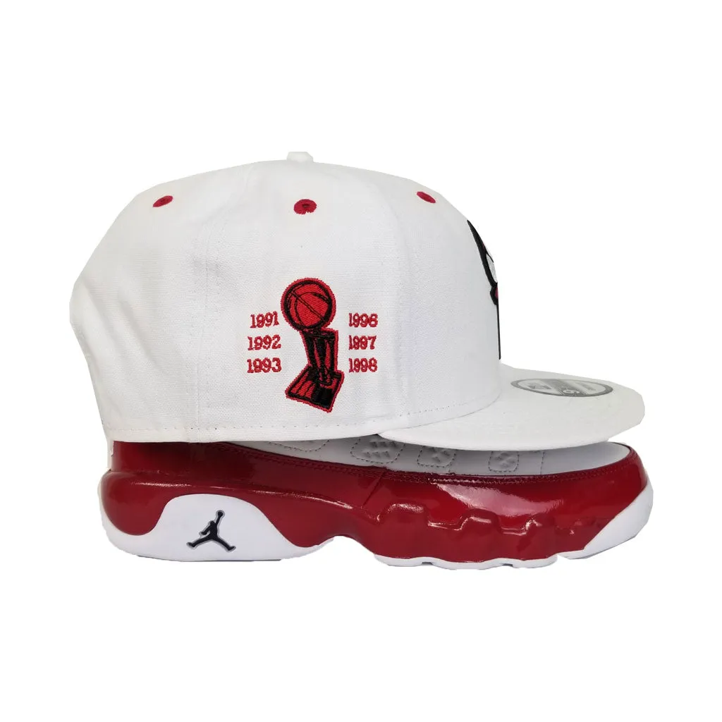 Matching New Era Chicago Bulls Snapback Hat For Jordan 9 Gym Red