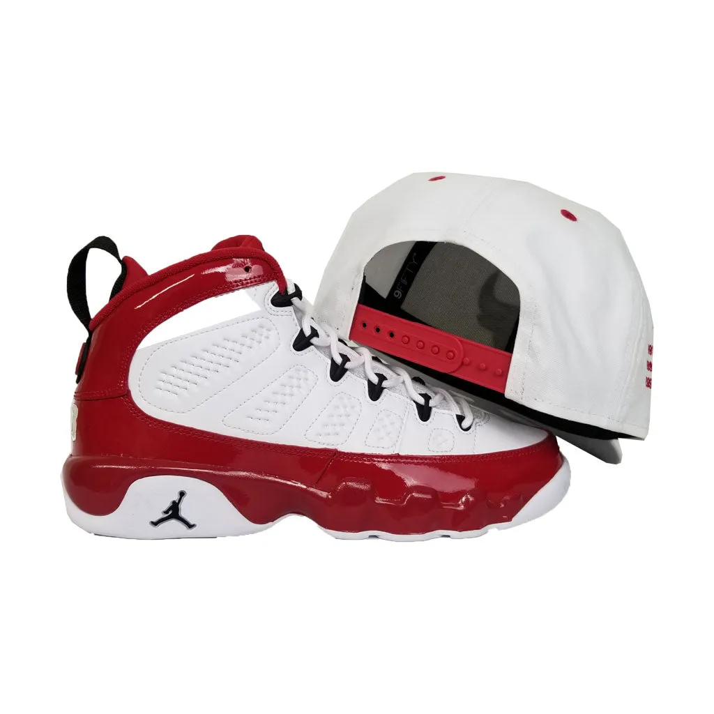 Matching New Era Chicago Bulls Snapback Hat For Jordan 9 Gym Red