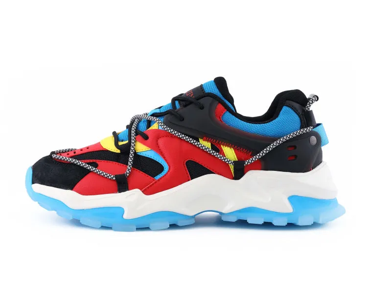Mazino Strata Men’s Sneakers Teal & Red Eva Midsole