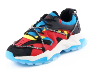 Mazino Strata Men’s Sneakers Teal & Red Eva Midsole