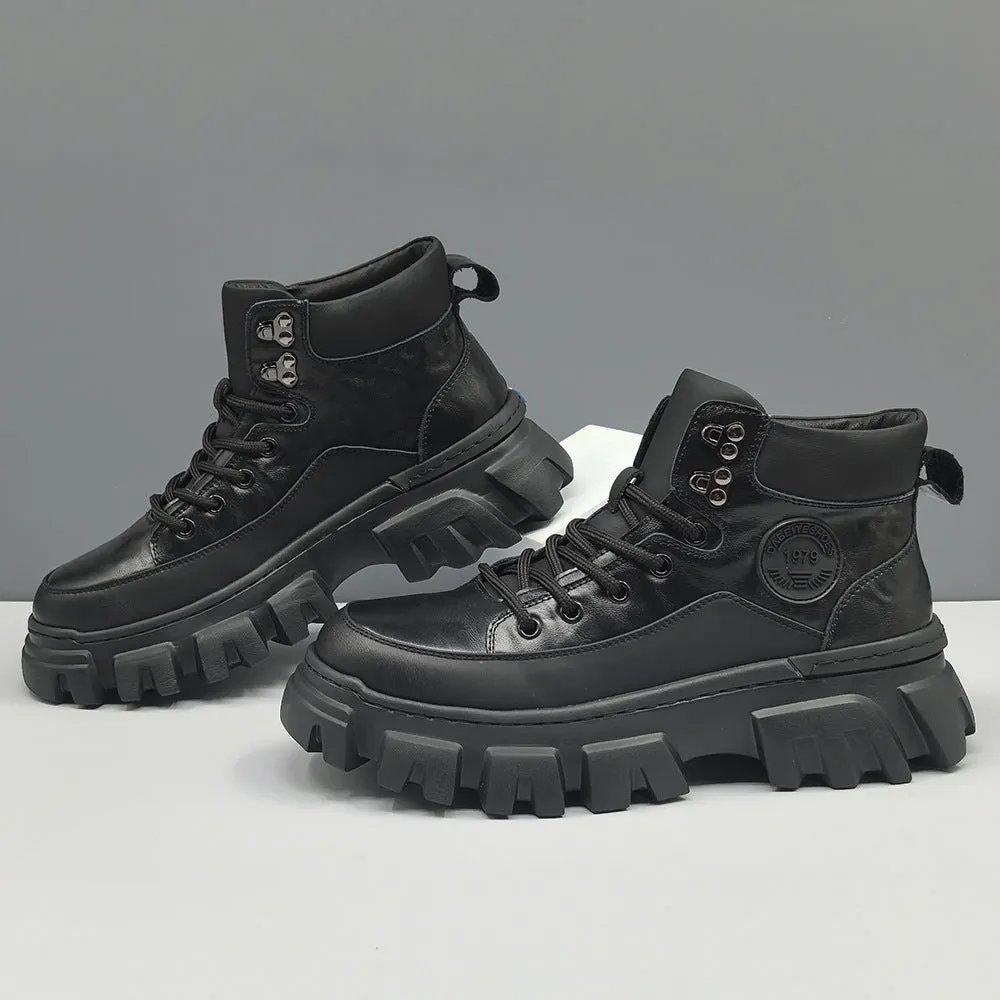Men Vintage Leather Casual Outdoor Ankle Boots