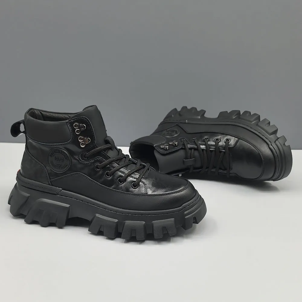 Men Vintage Leather Casual Outdoor Ankle Boots