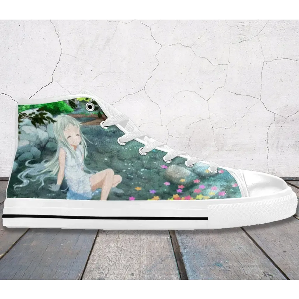 Menma Anohana Shoes High Top Sneakers for Kids and Adults The Flower We Saw That Day