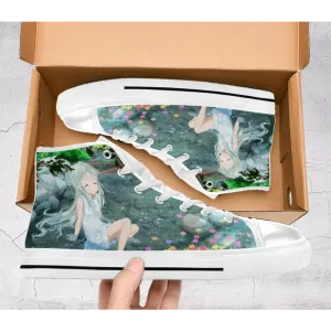 Menma Anohana Shoes High Top Sneakers for Kids and Adults The Flower We Saw That Day