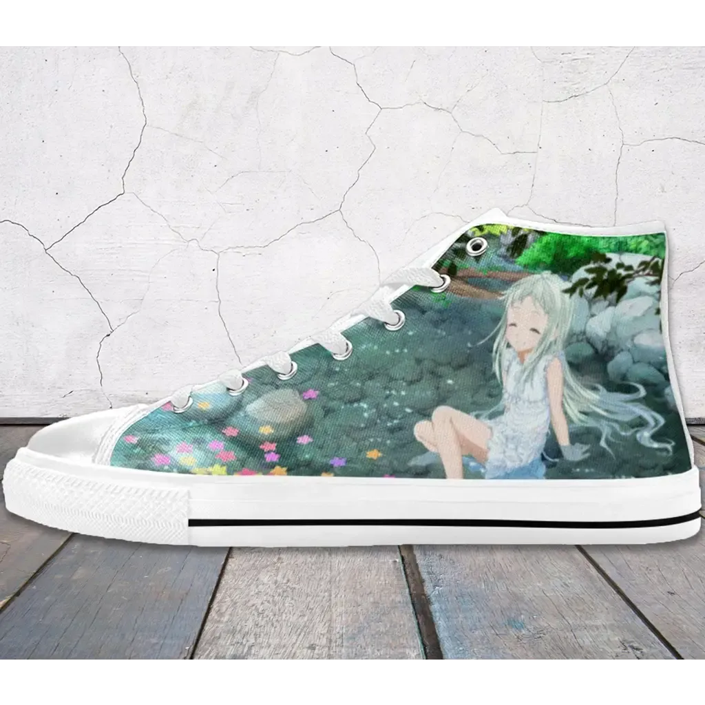 Menma Anohana Shoes High Top Sneakers for Kids and Adults The Flower We Saw That Day