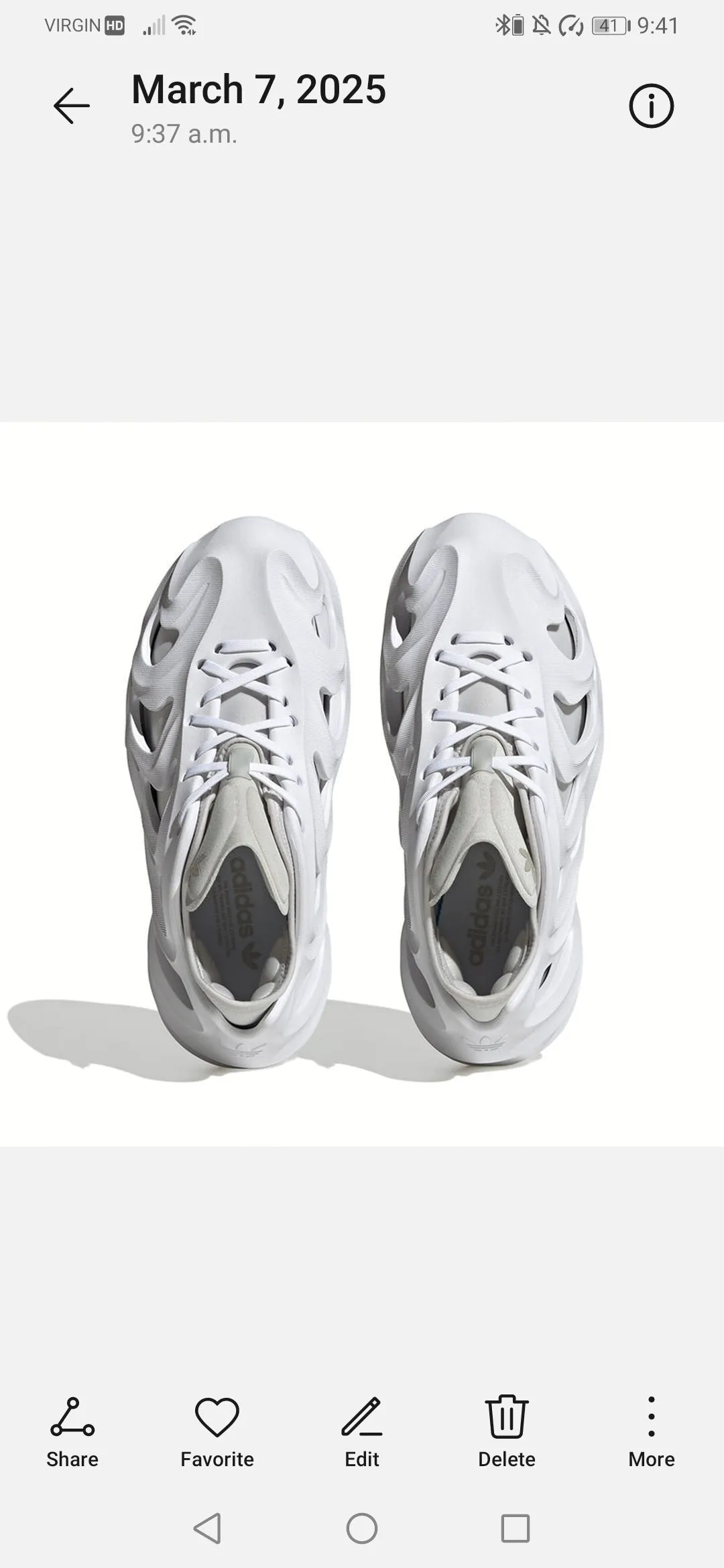MENS SIZE 8.5 US - ADIDAS - adiFOM Q Shoes (IE7447) NWB B60