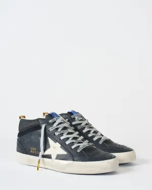 mid star double quarter leather and net upper suede wave