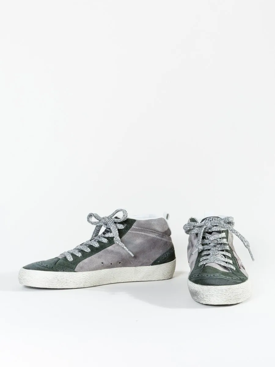 midstar sneaker - grey suede/bordeaux