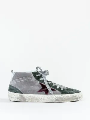 midstar sneaker - grey suede/bordeaux