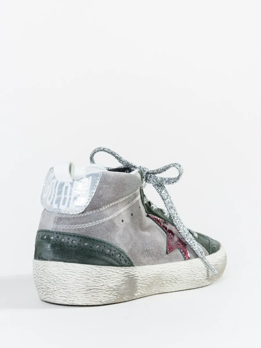 midstar sneaker - grey suede/bordeaux