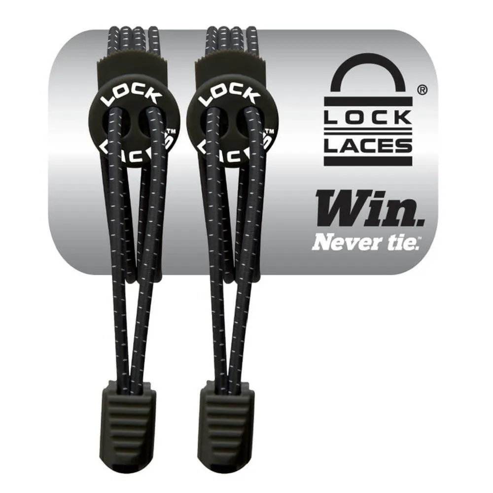 NATHAN Lock Laces - Black