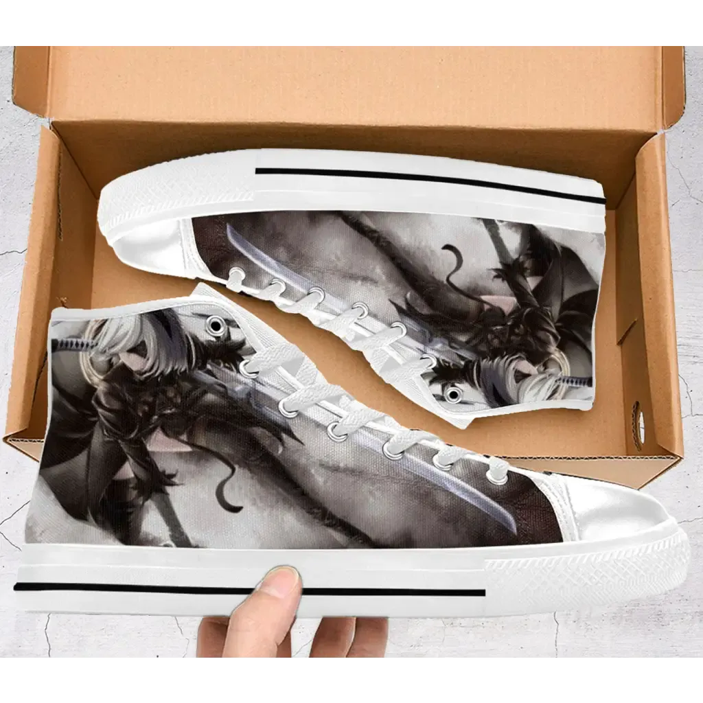 NieR Automata Shoes High Top Sneakers for Kids and Adults