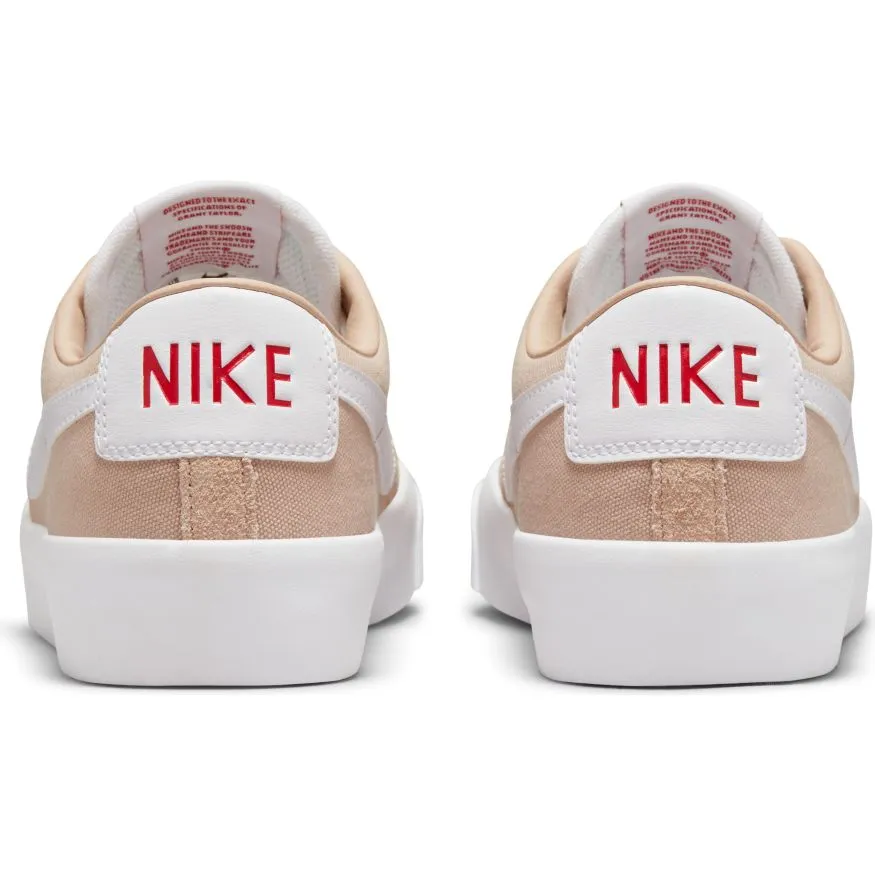 Nike SB Blazer Low Pro GT Skateboard Shoe - Bio Beige/White-Gym Red-White