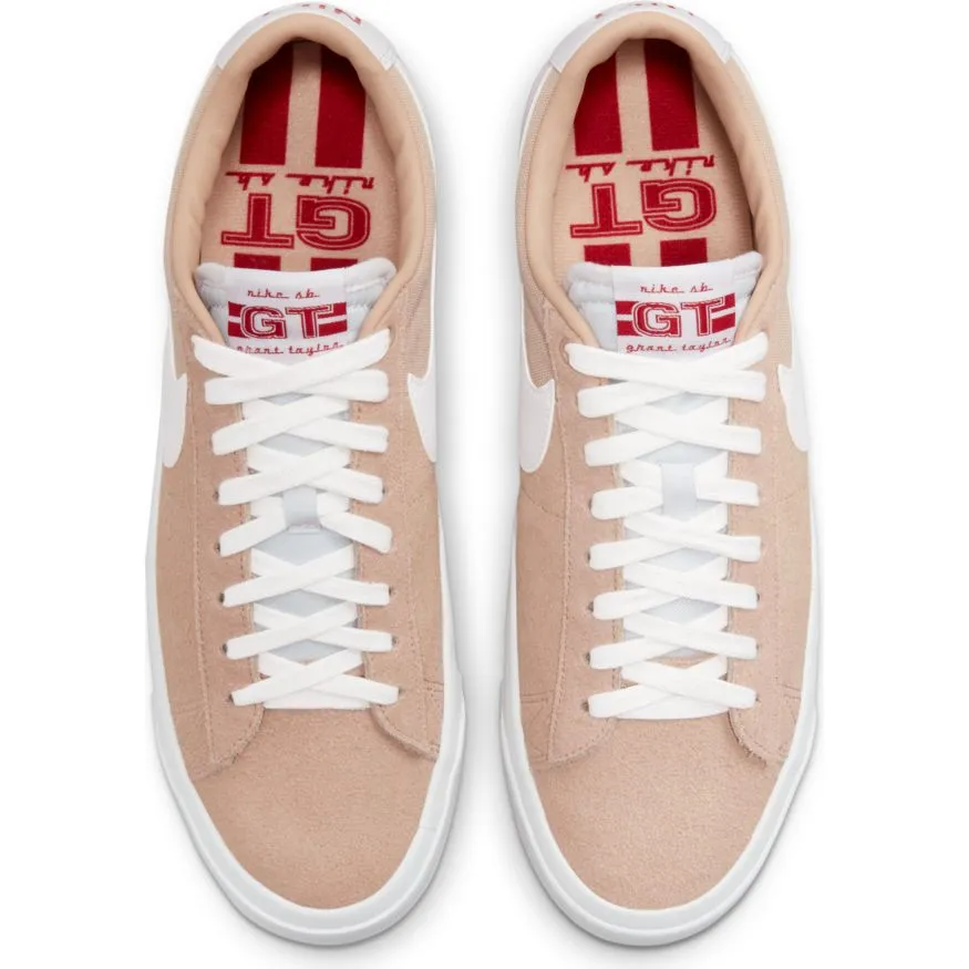 Nike SB Blazer Low Pro GT Skateboard Shoe - Bio Beige/White-Gym Red-White