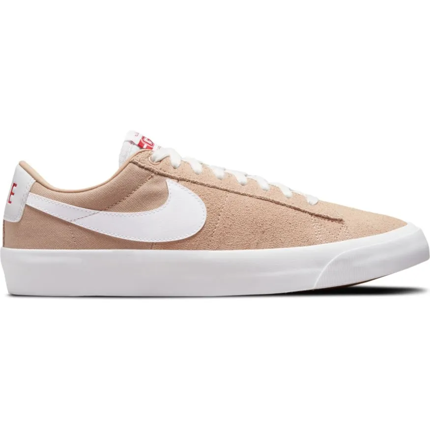 Nike SB Blazer Low Pro GT Skateboard Shoe - Bio Beige/White-Gym Red-White
