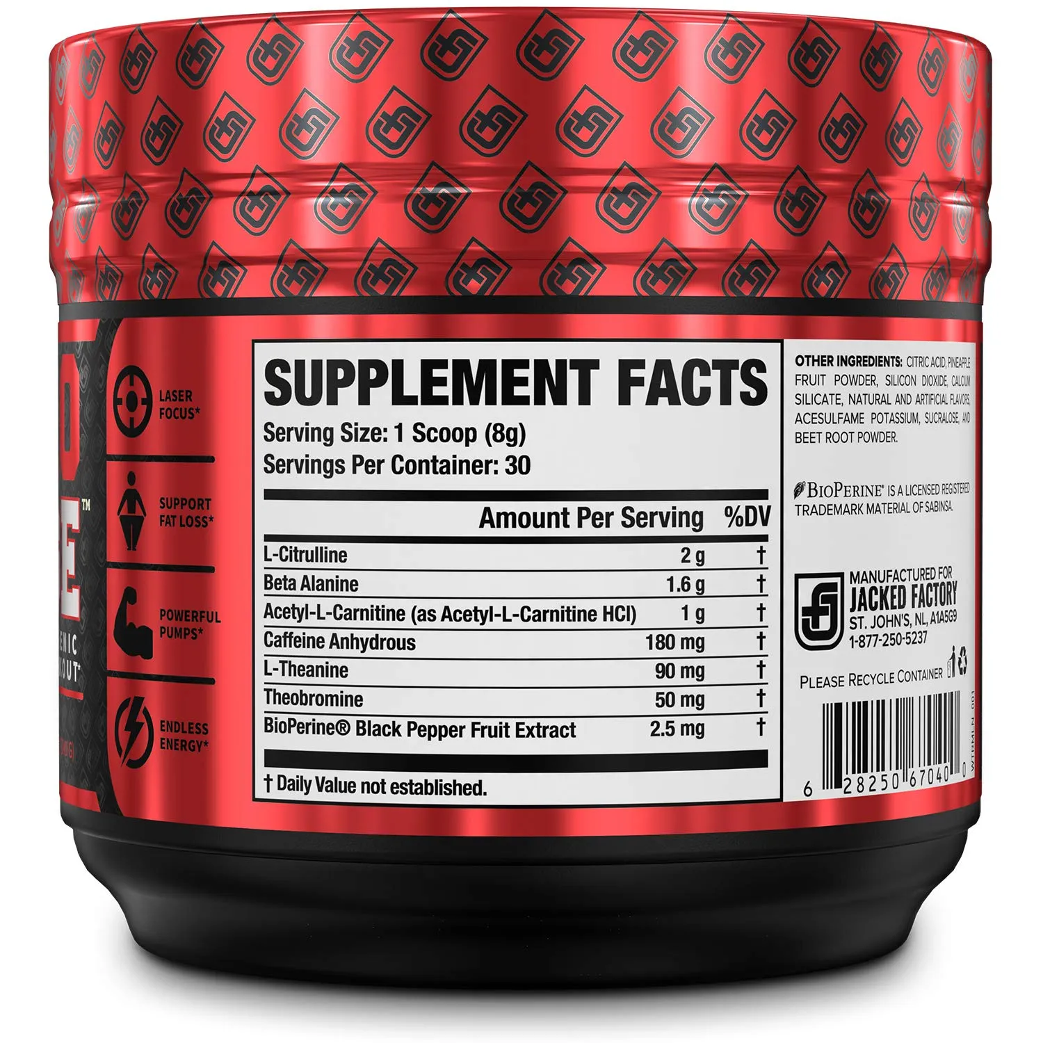 NITROSURGE Shred Pre Workout Supplement - Limitless Energy, Instant Strength Gains, Sharp Focus, Powerful Pumps - Nitric Oxide Booster & PreWorkout Powder - 30Sv, Watermelon