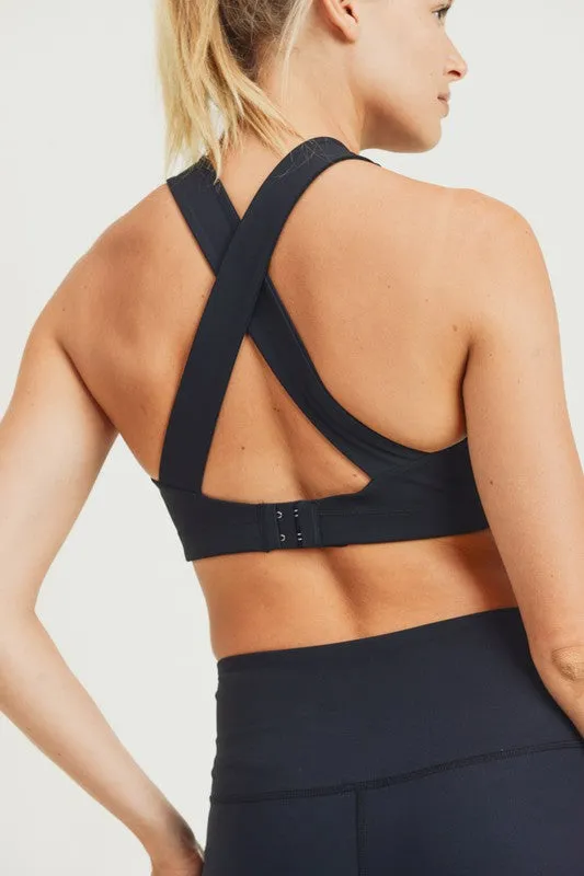 Overlay Back Adjustable Sports Bra