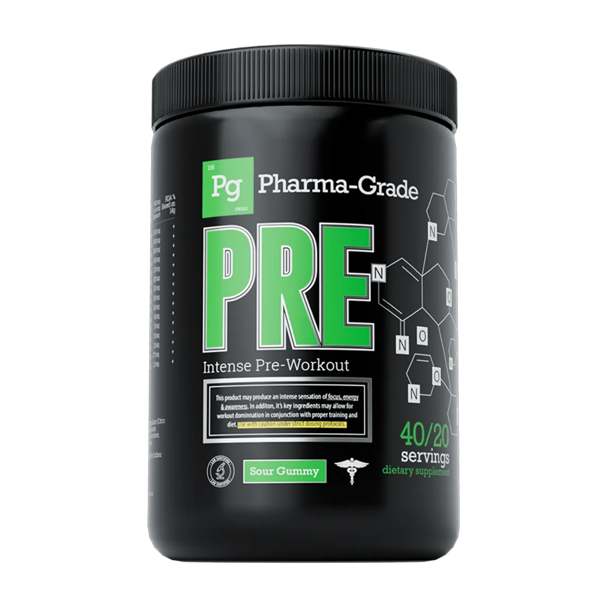 Pharma Grade PRE 280g Sour Gummy