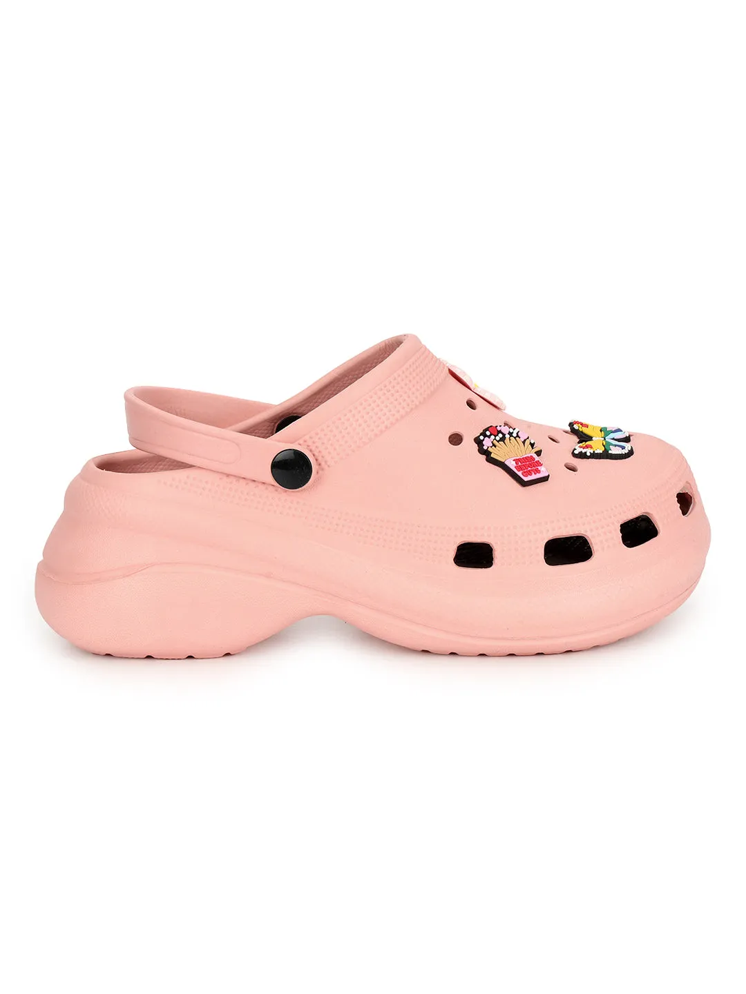 Pink Stylish Slip-On Clogs For Women (TC-LCLOG5-PNK)