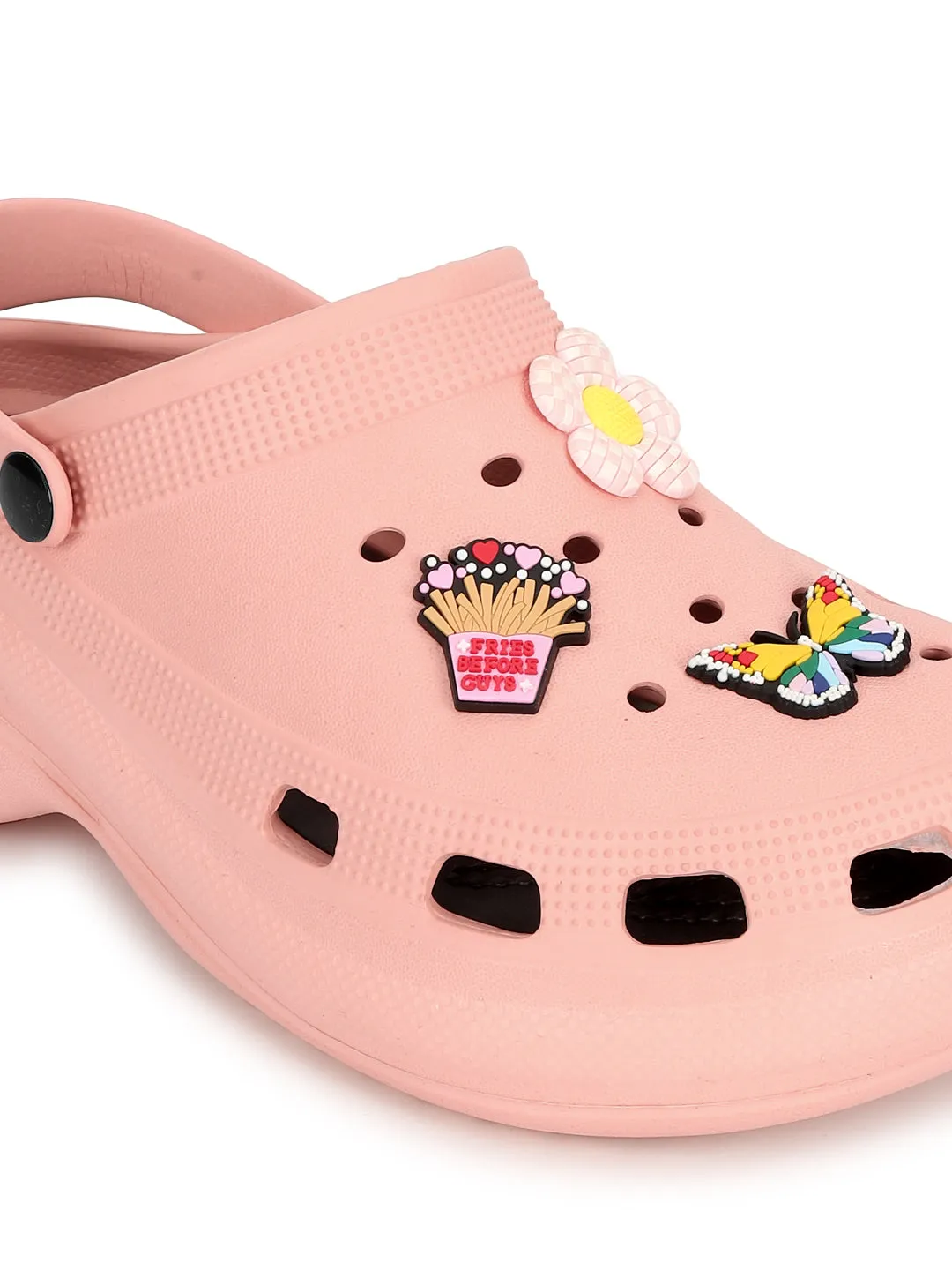 Pink Stylish Slip-On Clogs For Women (TC-LCLOG5-PNK)