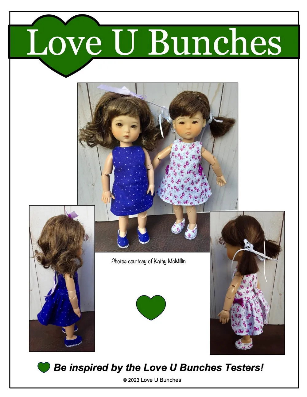 Polka Dot Party Dress for 8 inch BJD Dolls such as Ten Ping and Mini Sara