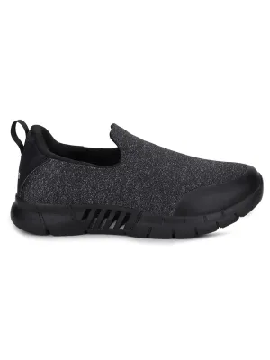 QUBA Black Men's Walking Shoes