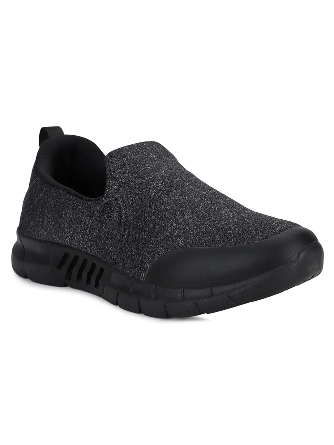 QUBA Black Men's Walking Shoes