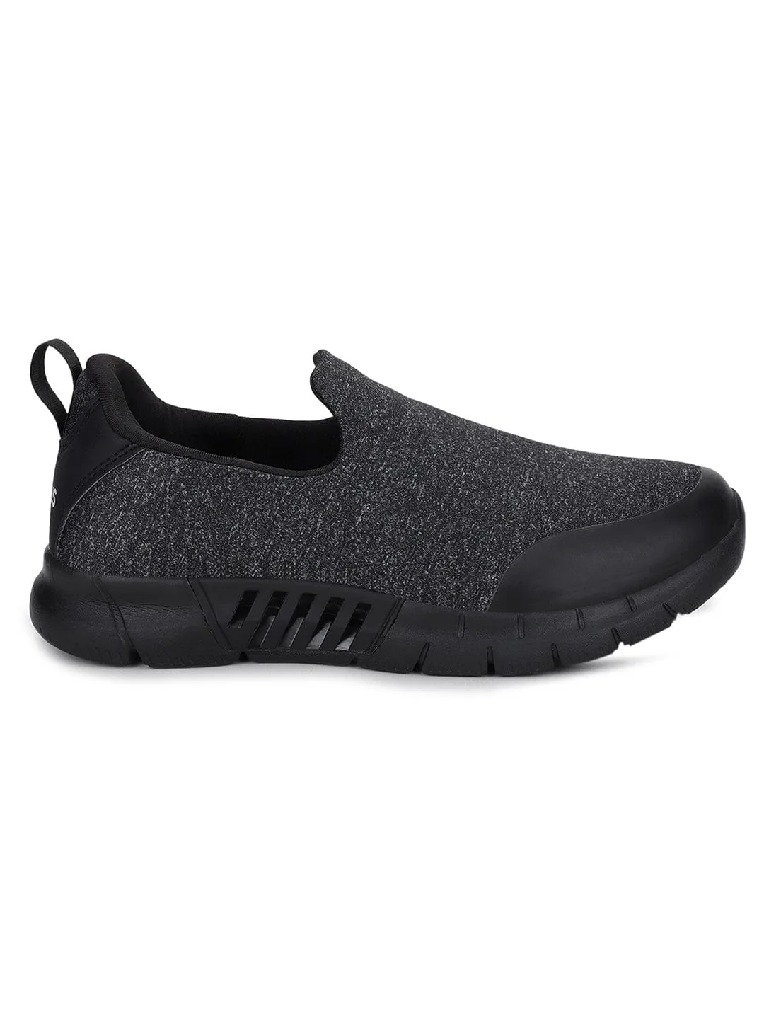 QUBA Black Men's Walking Shoes