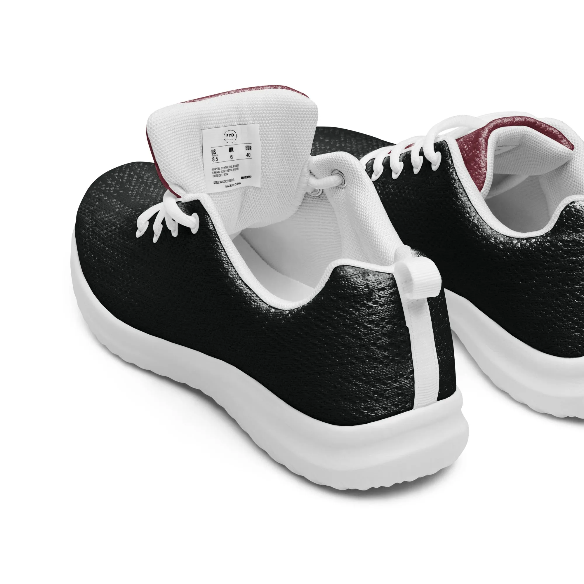 Red & Black Color Block FYD Women’s Athletic Sneakers