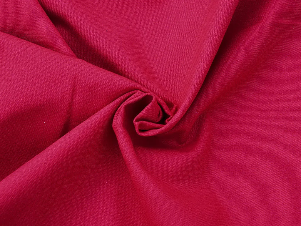 Red Plain Heavy Cotton Canvas Fabric