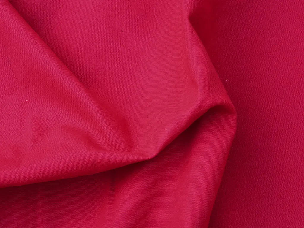 Red Plain Heavy Cotton Canvas Fabric