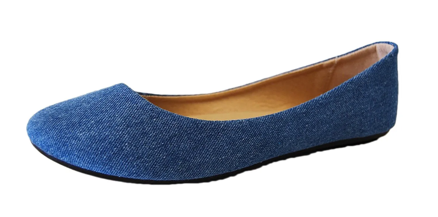 Refresh Demi-10 Womens Canvas Classic Ballet