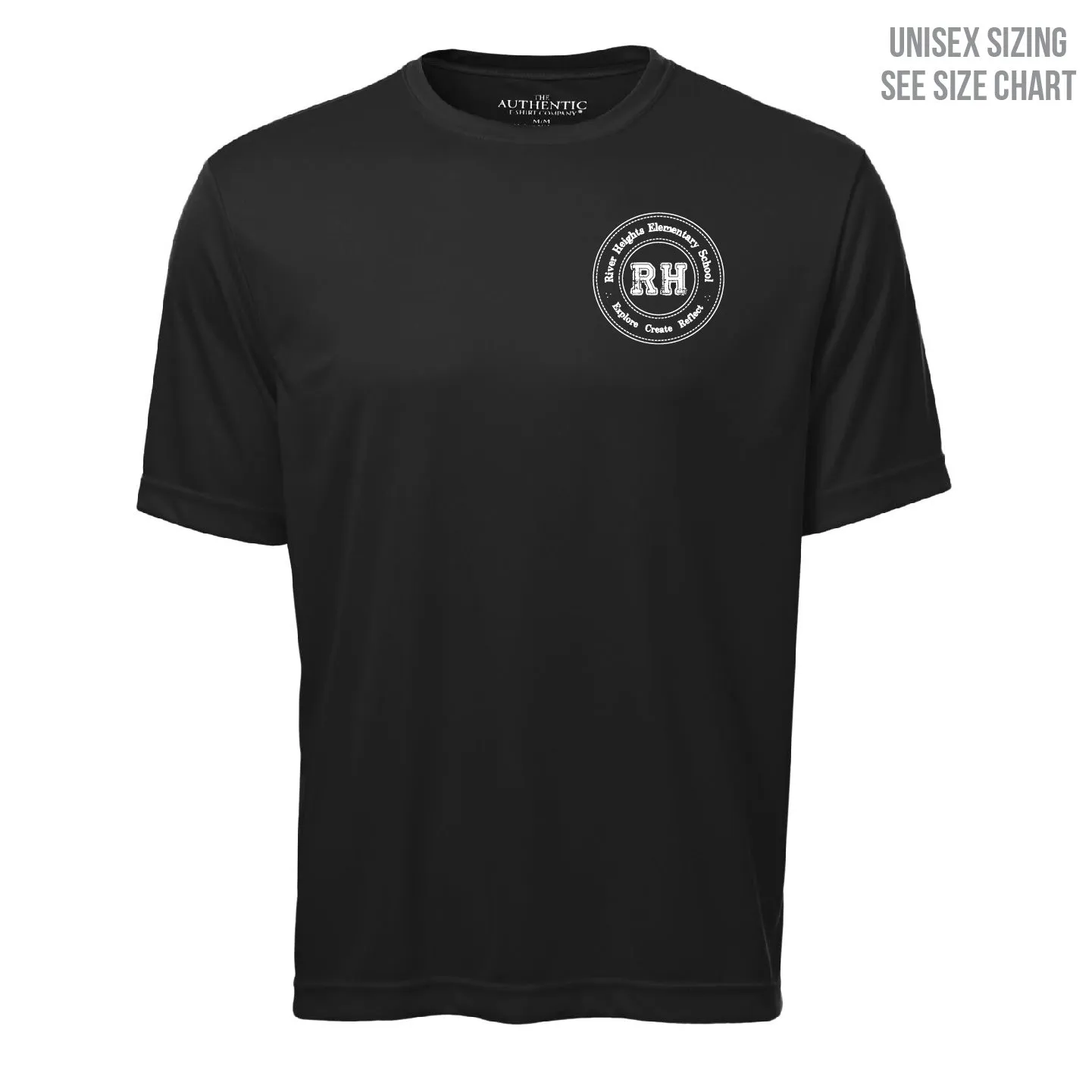 River Heights Left Chest Crest Unisex Performance T-shirt (RHEST002-S350)