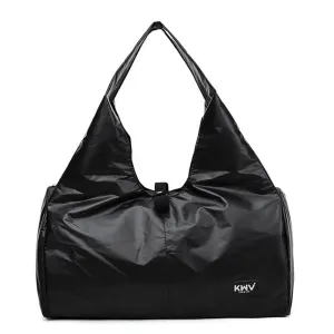Shoulder Bag with Shoe Storage- Gym - Overnight - Black