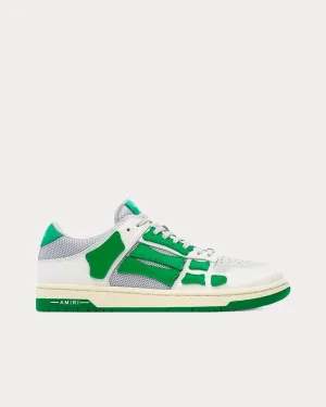 Skel-Top Mesh White / Green Low Top Sneakers
