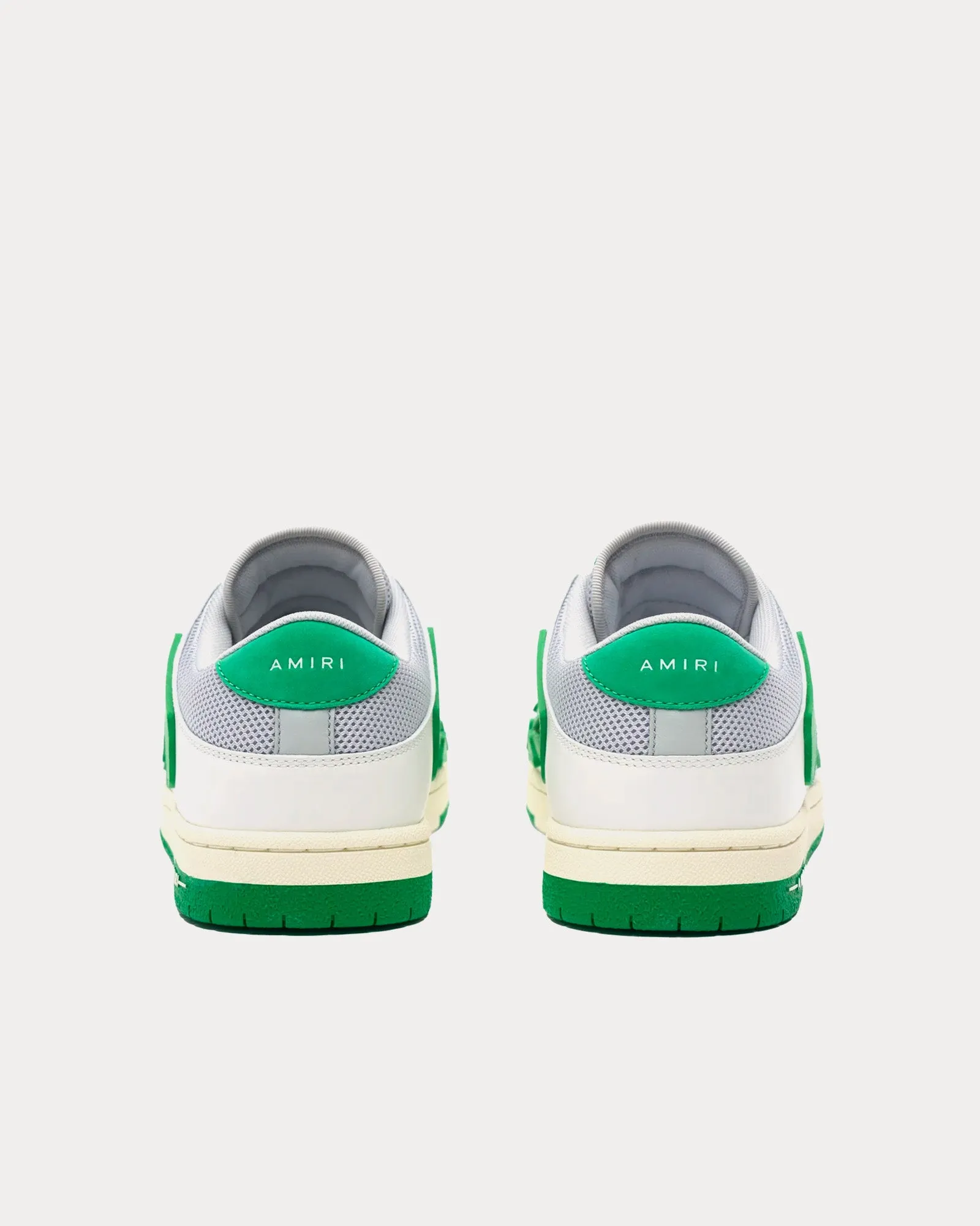 Skel-Top Mesh White / Green Low Top Sneakers