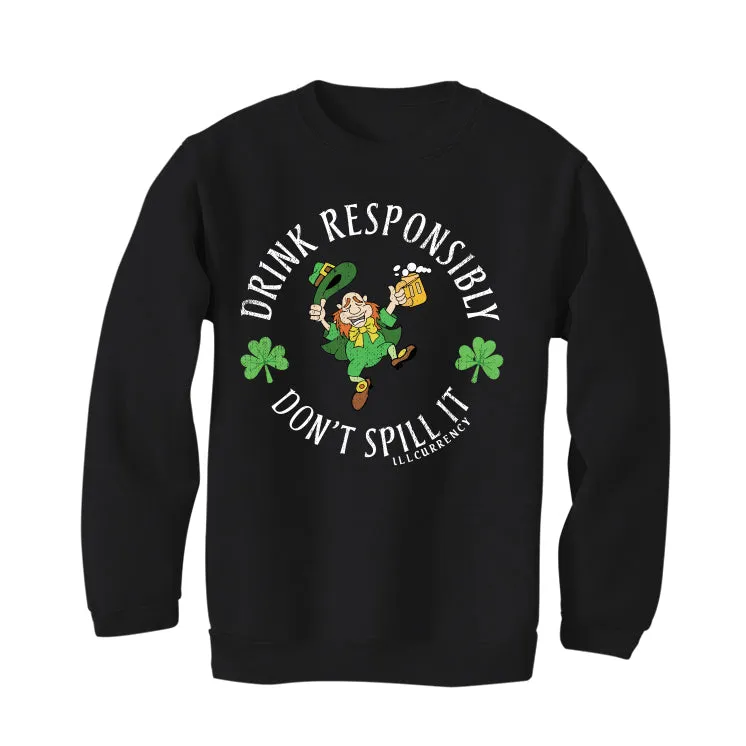St. Pattys Collection Black T-Shirt (Drink Responsibly)