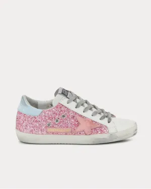 Superstar leather Pink Glitter Low Top Sneakers